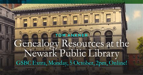Genealogy Resources At The Newark Public Library The Genealogical