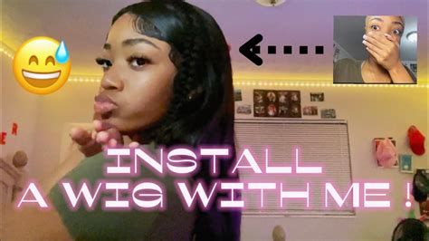 Install A Wig With Me 😅 Never Done This Before Youtube