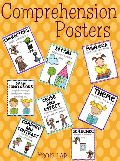 Life In First Grade Comprehension Posters