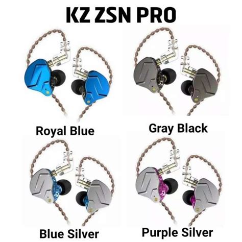 Jual Kz Zsn Pro X Kz Zsn Pro Earphone 1ba 1dd Upgraded Kz Edx Kz Zst X Zsn Pro X Gold No