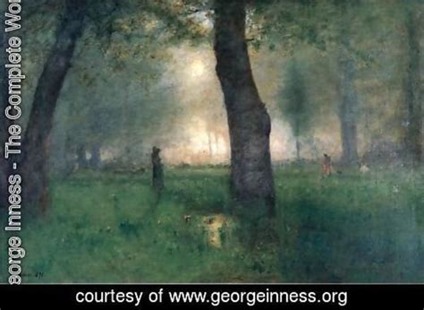 George Inness The Trout Brook Painting Reproduction