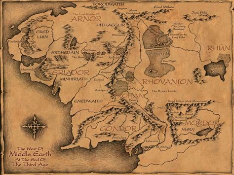 Great Map Of Middle Earth Pics