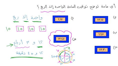 في القائمة الناتجة، سوف تتأكد من العثور على التحويل الذي طلبته في الأصل. درس: قراءة الساعة: الوقت بالربع ساعة | نجوى