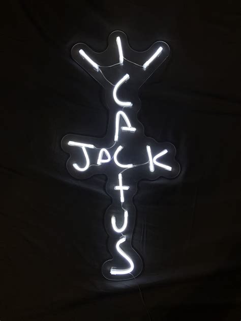 Custom Neon Sign Cactus Jack Neon Sign Personalised Neon Etsy