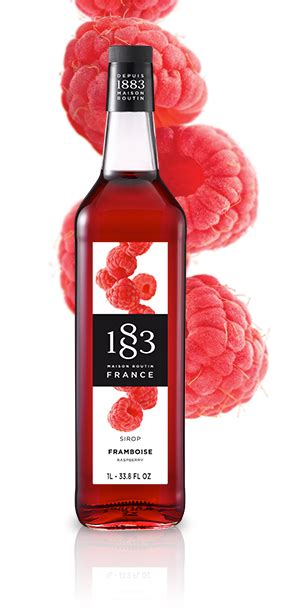 1883 Raspberry Syrup 1L Gourmet Syrups 1883 Maison Routin