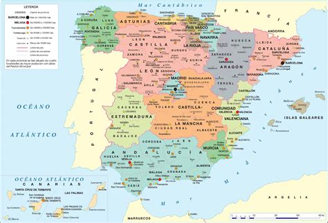 Mappa Della Spagna Consulta La Cartina Della Spagna Interattiva