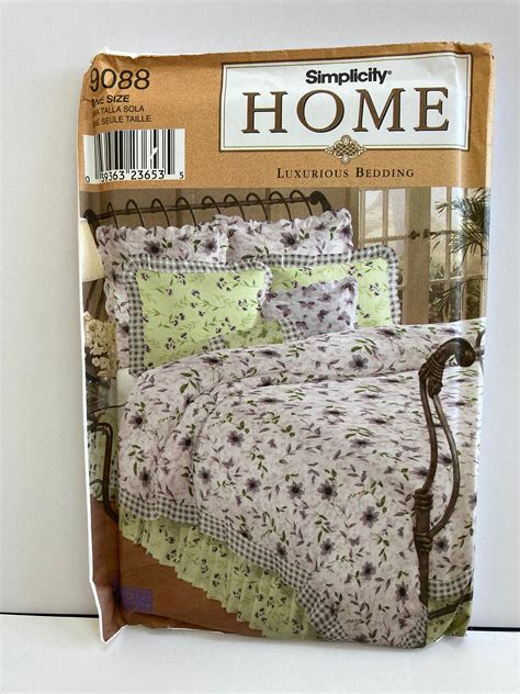 Simplicity Home Pattern 9088 For Luxurious Bedding Etsy