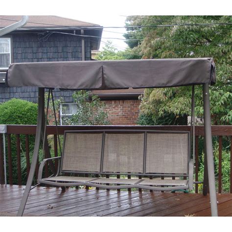 Green /beige material:polyester scalloped edge: Fortunoff Swing RTS423E-2007 Replacement Canopy Garden Winds