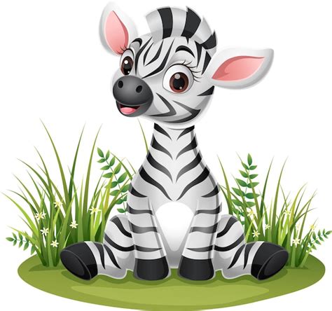 Premium Vector Cartoon Funny Zebra