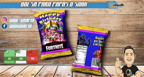 Fortnite is the only video game my son wants to play and is currently the. Fotnite Bolsa de papas -Chip Bags fortnite (con imágenes ...