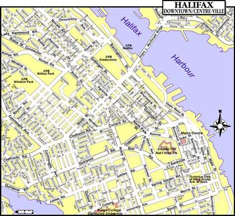 Map Of Canada Regional City In The Wolrd Halifax Map