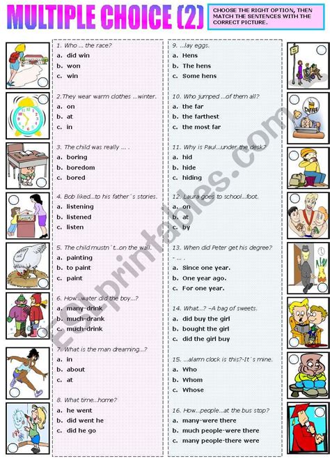 Present Simple Or Present Continuous Multiple Choice Esl Worksheet 8AD