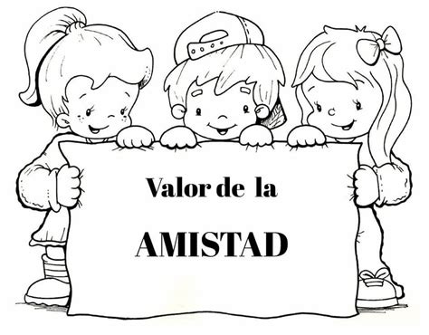 Dibujos De Amistad 7 Para Colorear Para Colorear Pintar E Imprimir