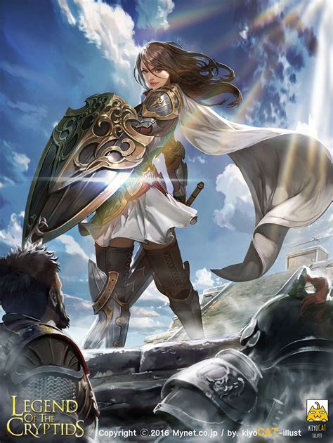 Legend Of The Cryptids Kiyocat Fantasy Female Warrior Character Art