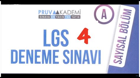 PRUVA AKADEMİ 4 kurumsal deneme çözümü YouTube