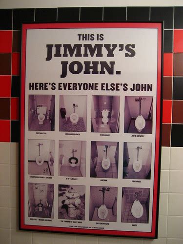 Jimmys John Poster Inside The Bathroom At Jimmy Johns I Flickr