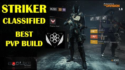 Striker Classified The Best Pvp Build The Division Youtube