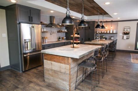 It faces the north side so it tends to be a little darker than the rest of the house, plus the black counters make it feel even more so. Modern Farmhouse Kitchens for Gorgeous Fixer Upper Style