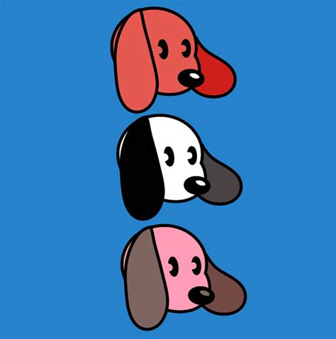 Doggo Trio Blackandwhite Cartoons Dogs Love Peanuts Pink Red