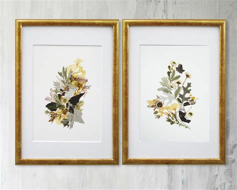 Let it dry well before adding the glass back to the frame and you are done. Set of 2 framed botanical prints Plant art Contemporary ...