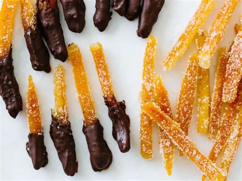 Candied Orange Peels Chocolate Dipped Recipe Whisk
