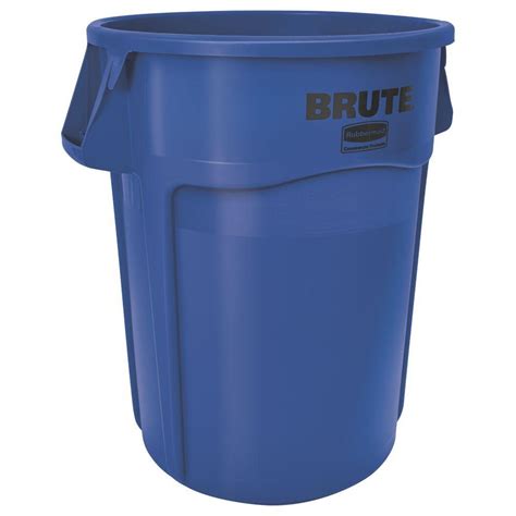 Rubbermaid Commercial Products Brute 32 Gal Blue Round Vented Trash