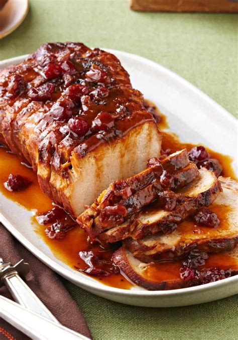Cover, and cook on high for 4 hours, or on low for 8 hours. Slow-Cooker Cranberry-Orange Pork Roast — In this recipe ...
