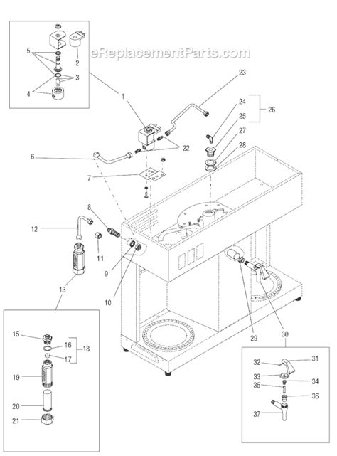 Check it and twist it preferably to the five o'clock position. BUNN VLPF Parts List and Diagram : eReplacementParts.com