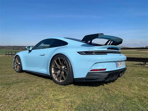 New Porsche 911 Gt3 Spotted In Exotic Colors Gulf Blue Vs Python