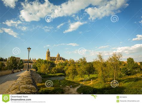 Ancient Roman Bridge In Salamanca Spain Stock Photo Image Of Tormes