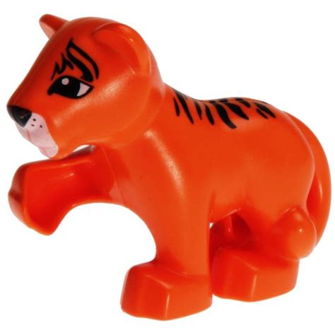 Lego Duplo Animal Tiger Orange Cub 54300cx4 Decotoys
