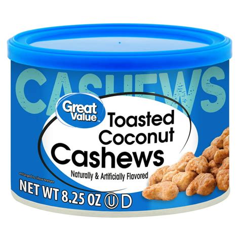 Great Value Toasted Coconut Cashews 825 Oz