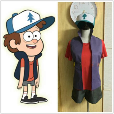 Gravity Falls Dipper Uniform Suit With Hat Cosplay Costume Custom Made