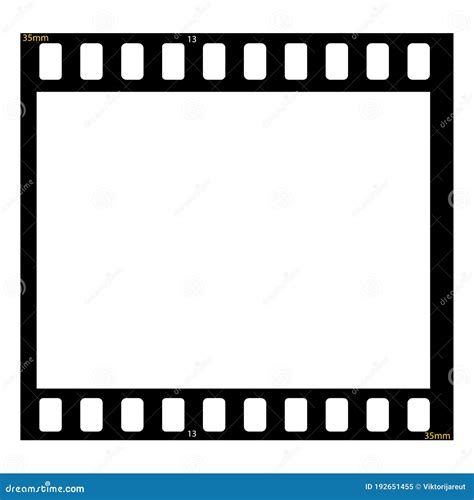 Film Strip Blank Photo Frame Free Space For Your Pictures Stock