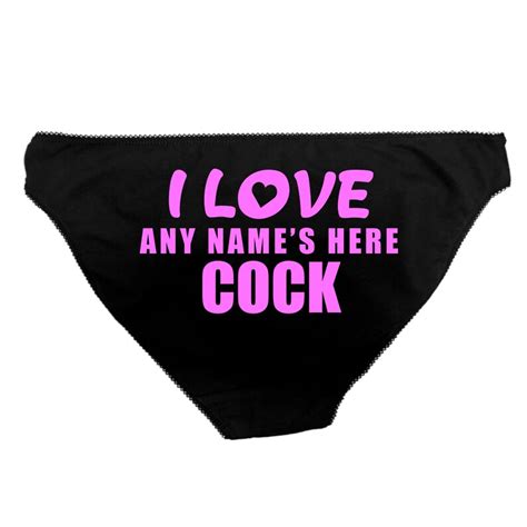 I Love Cock Custom Knickers Panties Daddy Knickers Bdsm Etsy Australia