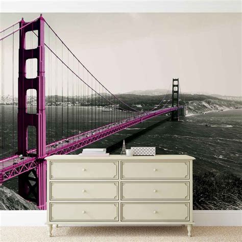 Fototapete Tapete Stadt Golden Gate Bridge Brücke Bei Europosters