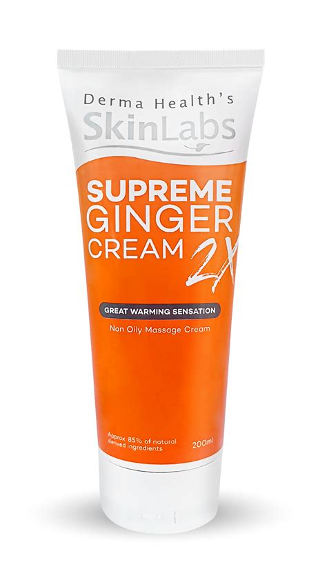 2 Packs Derma Healths Skinlabs Supreme Ginger Cream 2x 200ml Expel