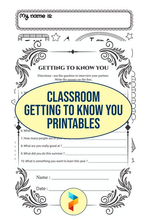 It was written by lydia woodward and directed by jonathan kaplan. 8 Best Classroom Getting To Know You Printables ...