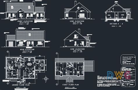 Autocad House Dwg Project Download Pasafield
