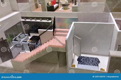 Miniature Scale Model Of Double Story Terrace House Complete With