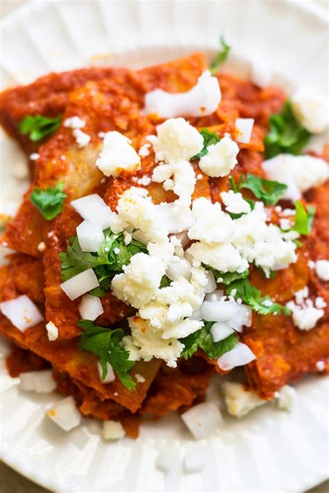 Chilaquiles Rojos Recipe Red Chilaquiles Thrift And Spice