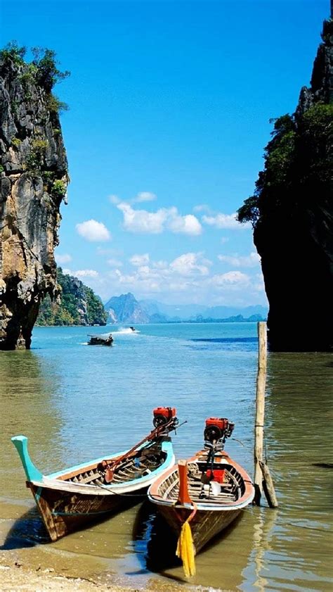 30 Thailand Beaches With Boats Wallpaper On Wallpapersafari