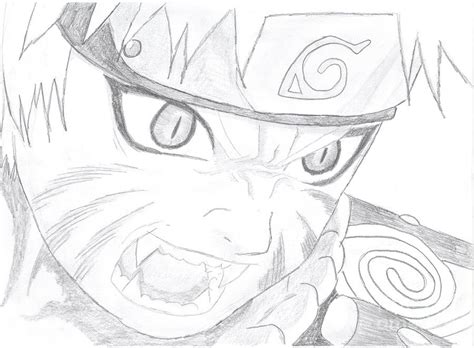 Nine Tailed Naruto Sketch By Joeygggjoey On Deviantart