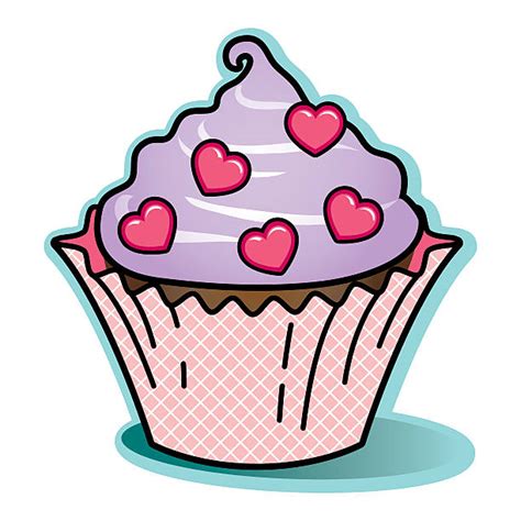Royalty Free Purple Cupcake Clip Art Vector Images And Illustrations