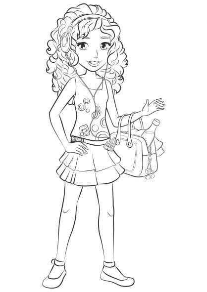 Lego Friends Coloring Pages ⋆ coloring.rocks! | Lego coloring pages