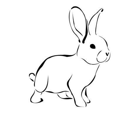 Free Black And White Rabbit Cartoon Download Free Black And White Rabbit Cartoon Png Images