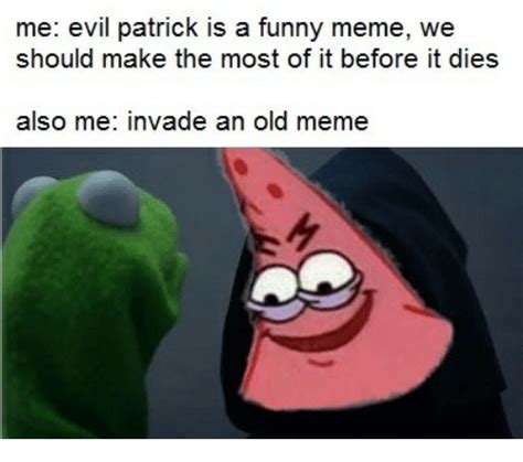 75 Funny Evil Patrick Memes From Spongebob Square Pants