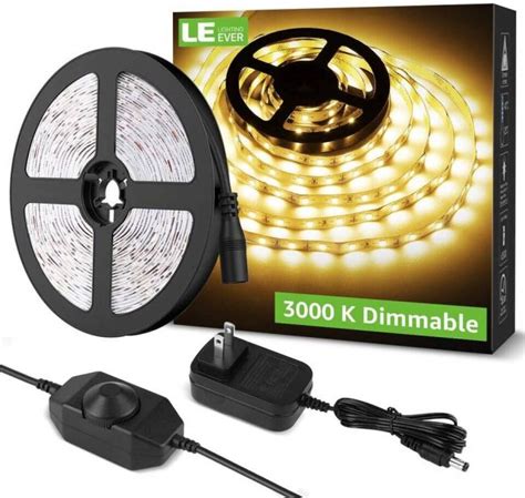 Lepro 164ft Warm White Led Strip Lights Non Waterproof Dimmable Led