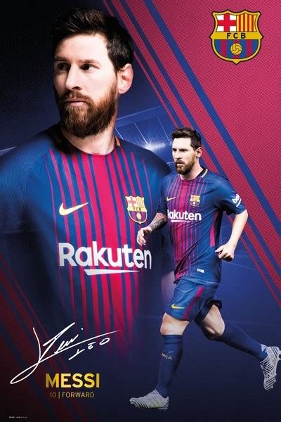 Barcelona Messi Collage 17 18 Poster Plakat Kaufen Bei Europosters