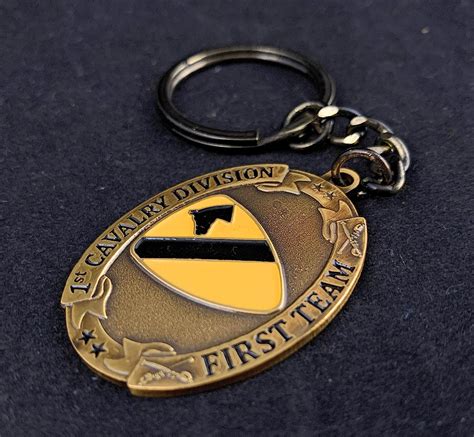 Buy Us Army 1st Cavalry Division Brass Keychain 1st Cav Americas